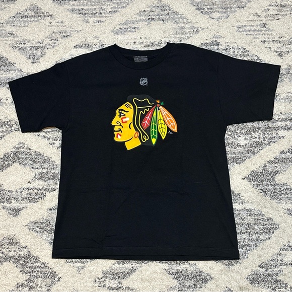 Reebok Other - Reebok Chicago Blackhawks Jonathan Toews 19 Hockey T Shirt Youth XL Black
